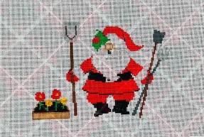 click here to view larger image of Garden Santa (hand painted canvases)