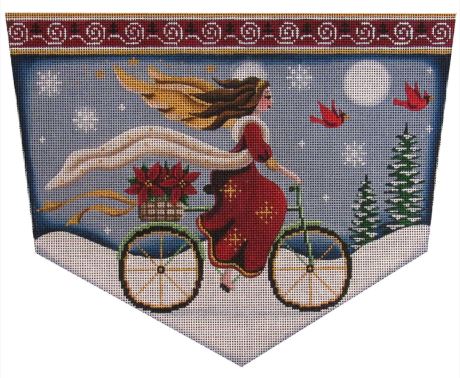 click here to view larger image of Bicycle Angel - 13M (hand painted canvases)