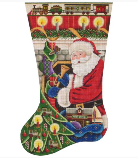 click here to view larger image of Filling Stockings Boy - 13M (hand painted canvases)