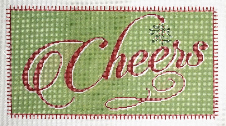 click here to view larger image of Holiday Cheers (hand painted canvases)