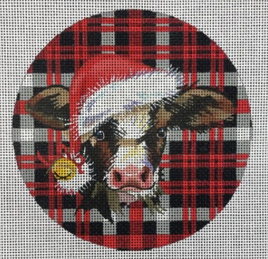 click here to view larger image of Tartan Cow (hand painted canvases)