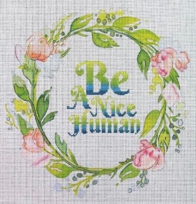click here to view larger image of Be A Nice Human - 18M (hand painted canvases)