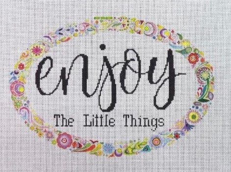 click here to view larger image of Enjoy the Little Things (hand painted canvases)