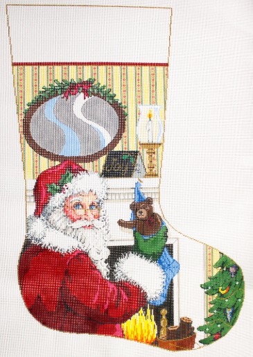 click here to view larger image of Stocking Stuffer Stocking (hand painted canvases)