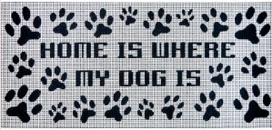 click here to view larger image of Home is Where My Dog Is (hand painted canvases)