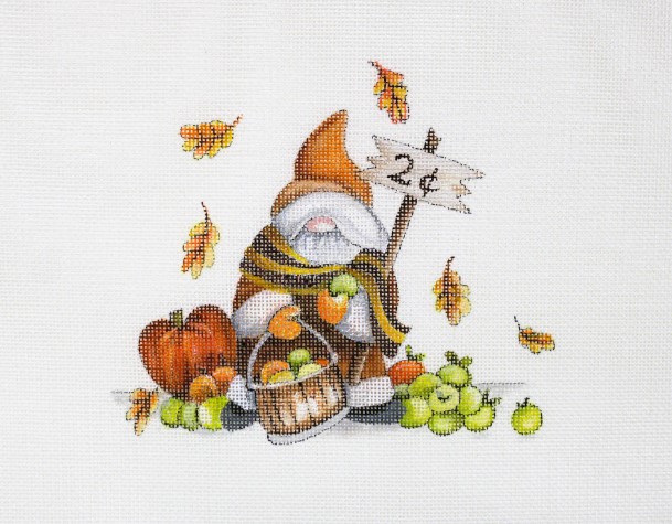 click here to view larger image of Autumn Gnome III (hand painted canvases)