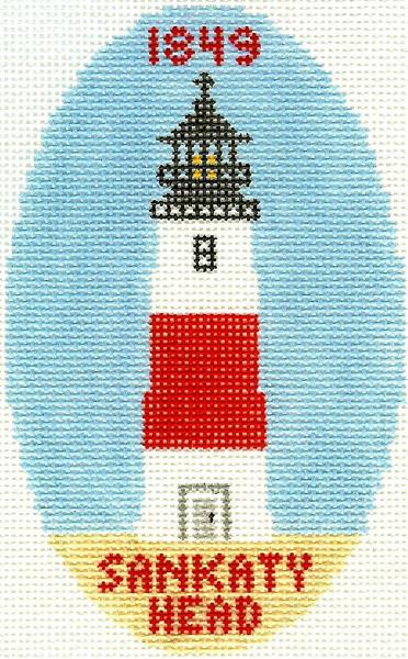 click here to view larger image of Sankaty Head Lighthouse Ornament (hand painted canvases)