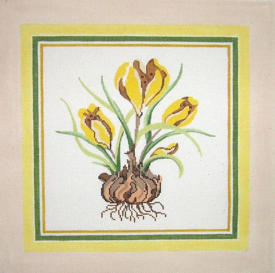 click here to view larger image of Crocus Botanical (hand painted canvases)