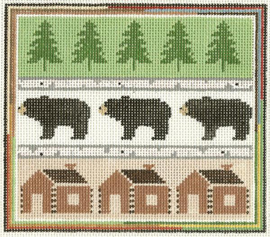 click here to view larger image of Bear Sampler (hand painted canvases)