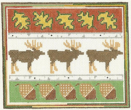 click here to view larger image of Moose Sampler (hand painted canvases)