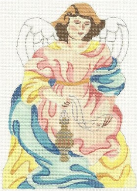 click here to view larger image of Nativity - Blue Angel (hand painted canvases)