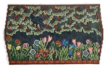 click here to view larger image of William Morris Woodland Friends Needle Case (hand painted canvases)