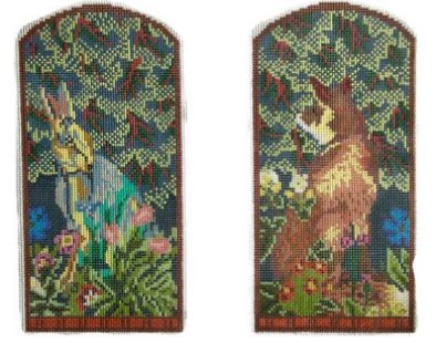 click here to view larger image of William Morris Woodland Friends Eyeglass Case (hand painted canvases)