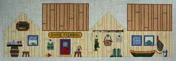 click here to view larger image of 3D House - Fishing Lodge (hand painted canvases)