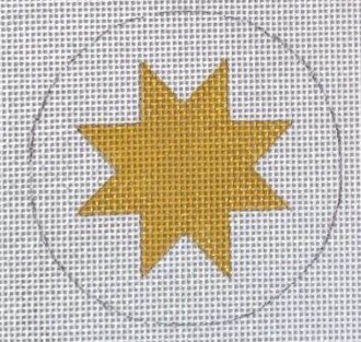 click here to view larger image of Eight Pointed Star - 13M (hand painted canvases)