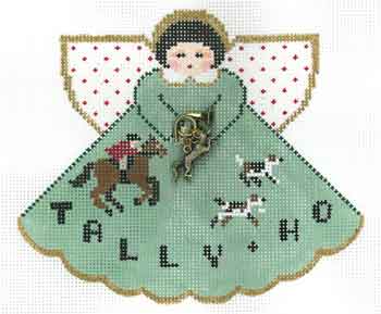 click here to view larger image of Tally Ho Angel w/Charms (hand painted canvases)