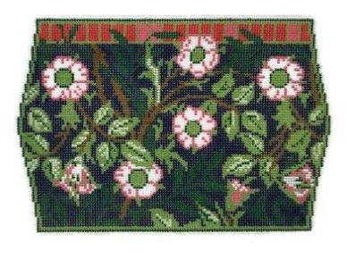 click here to view larger image of William Morris Sweet Briar Needle Case (hand painted canvases)