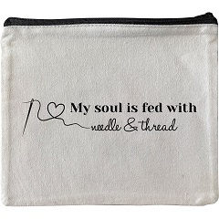 click here to view larger image of Pouch - Soul is Feed with Needle and Thread (accessories)