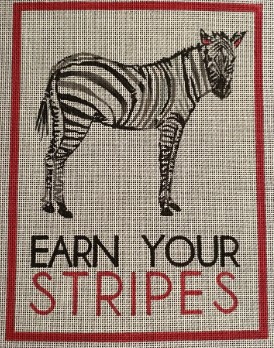 click here to view larger image of Earn Your Stripes (hand painted canvases)