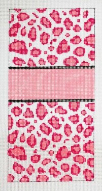 click here to view larger image of Pink Animal Print Eyeglass Case - Front (hand painted canvases)