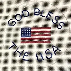 click here to view larger image of God Bless the USA (hand painted canvases)