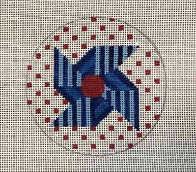 click here to view larger image of Americana Pinwheel (hand painted canvases)