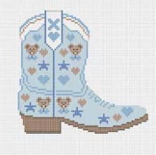 click here to view larger image of Baby Cowboy Boot (hand painted canvases)