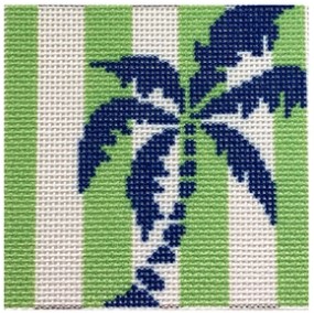 click here to view larger image of Palm Tree Stencil/Lime Insert (printed canvas)