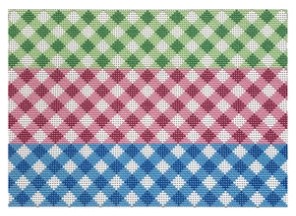 click here to view larger image of Multi Gingham Clutch (printed canvas)
