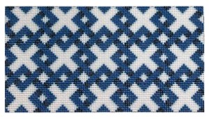 click here to view larger image of Blue Diagonal Lattice Insert (printed canvas)