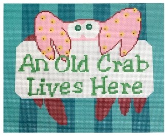 click here to view larger image of Old Crab (printed canvas)
