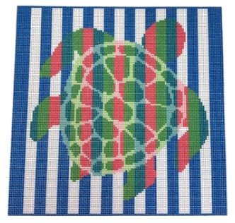 click here to view larger image of Turtle Stripes (printed canvas)