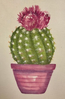 click here to view larger image of Purple Cactus  (printed canvas)