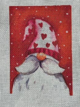 click here to view larger image of Gnome w/Heart Hat On (printed canvas)