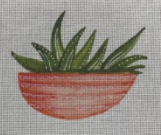 click here to view larger image of Cactus Long Pot (printed canvas)
