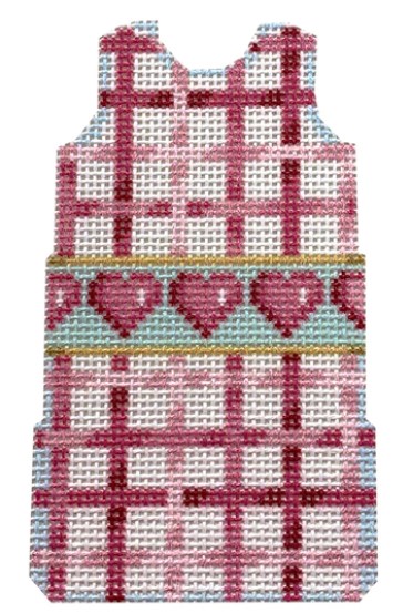 click here to view larger image of Hearts/Lattice Mini Shift (printed canvas)