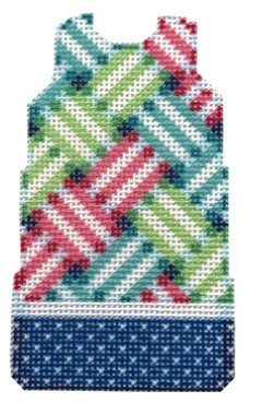 click here to view larger image of Woven Stripes Mini Shift (printed canvas)