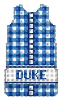 click here to view larger image of Duke Blue Gingham Mini Shift (printed canvas)