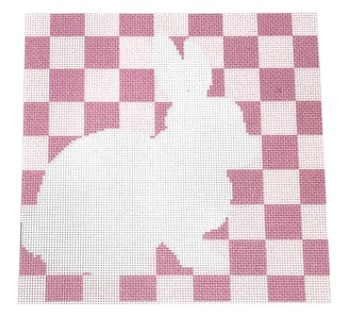 click here to view larger image of Bunny Stencil/Pink (printed canvas)
