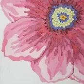 click here to view larger image of Large Precious Flower (hand painted canvases)