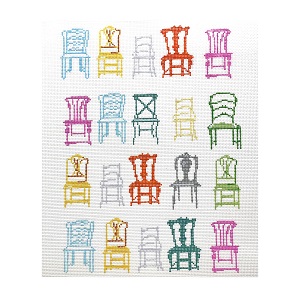 click here to view larger image of Chairs (hand painted canvases)