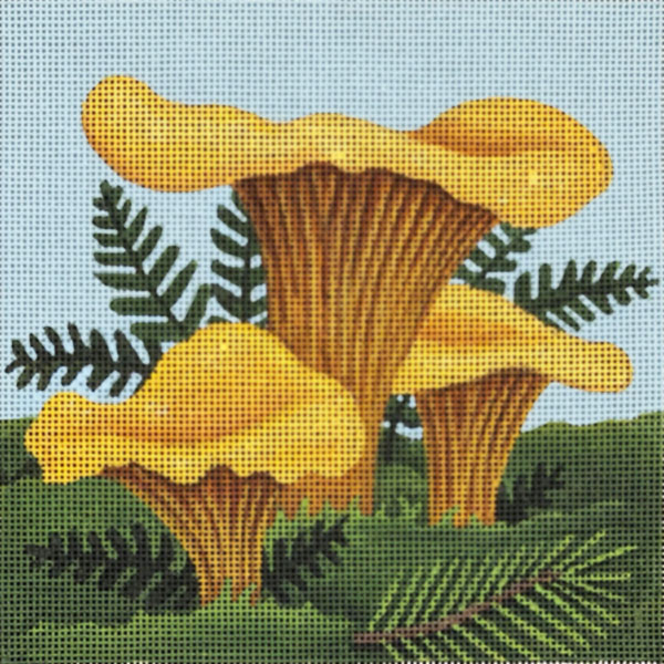 click here to view larger image of Chanterelle Mushrooms (hand painted canvases)