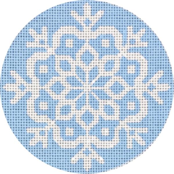 click here to view larger image of Snowflake Ornament - C (hand painted canvases)