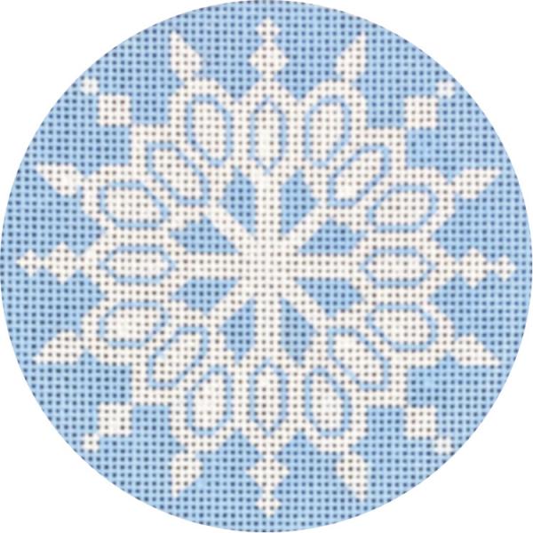 click here to view larger image of Snowflake Ornament - E (hand painted canvases)