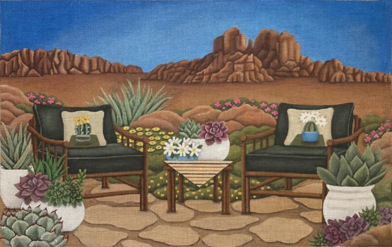 click here to view larger image of Desert Chairs (hand painted canvases)