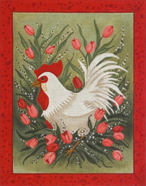 click here to view larger image of Spring Chicken (hand painted canvases)