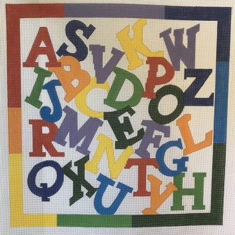 click here to view larger image of Primary Colors Alphabet (hand painted canvases)