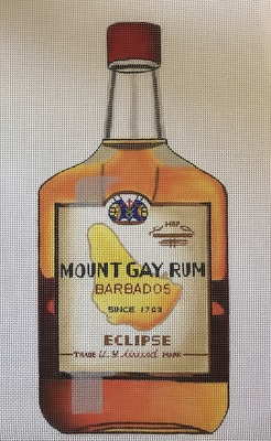 click here to view larger image of Mount Gay Rum Bottle (hand painted canvases)
