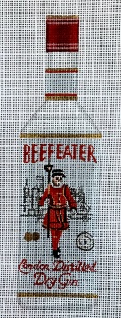 click here to view larger image of Beefeater Gin Bottle (hand painted canvases)