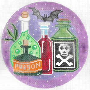 click here to view larger image of 13 Days of Halloween - Potion Bottles (hand painted canvases)